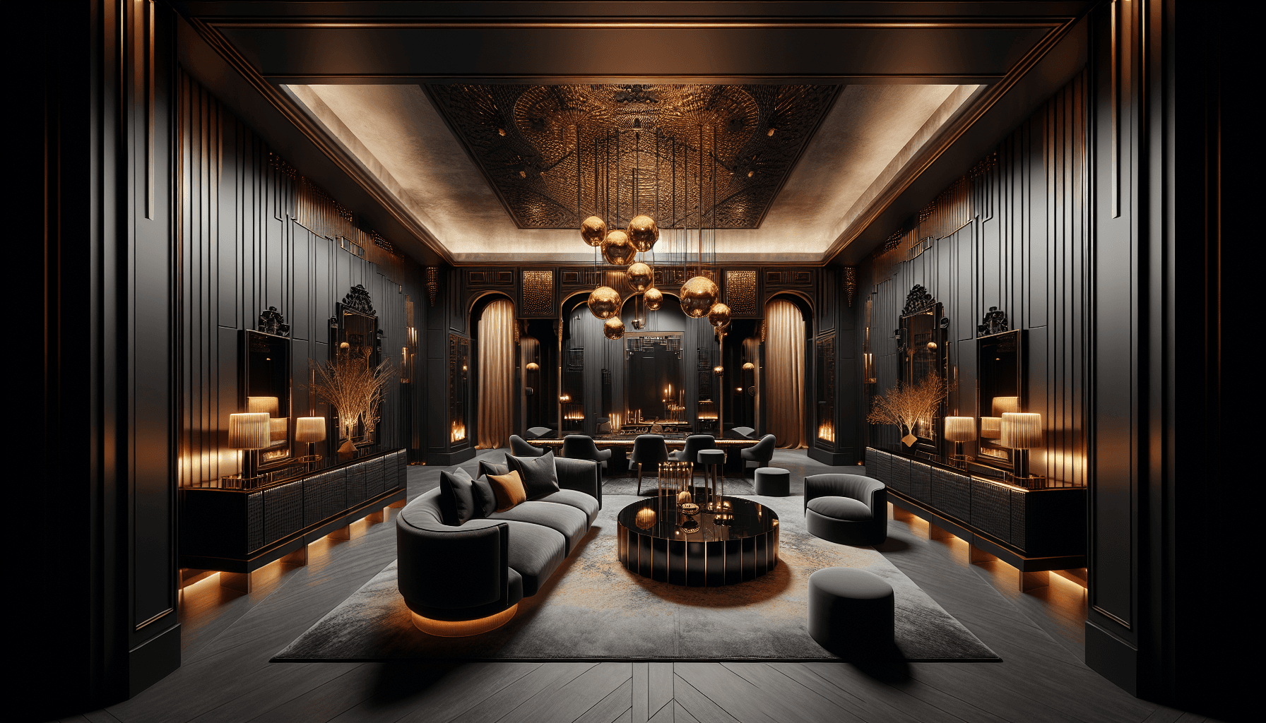 Maison Noir luxury interior